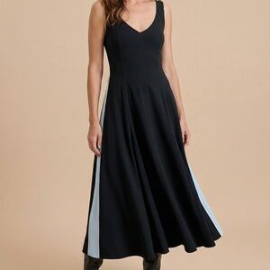 La Ligne Didier Maxi Dress - Black with light blue size 12
